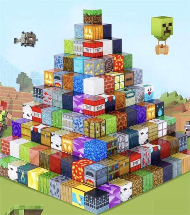 Конструктор магнитный Minecraft 108 дет.  Зеленый rquc4F33houicczqoAOm00