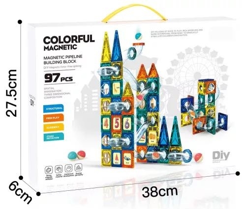Магнитный конструктор Colorful 97 дет HC402616
