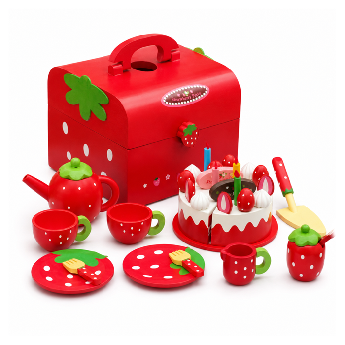 Игровой набор Торт на Др красный клубника KBQ-2020004 ZT-PR-001874