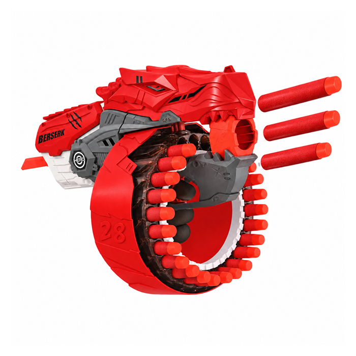 Бластер с вращающимся барабаном 48 патронов Red ZT-IO-005886