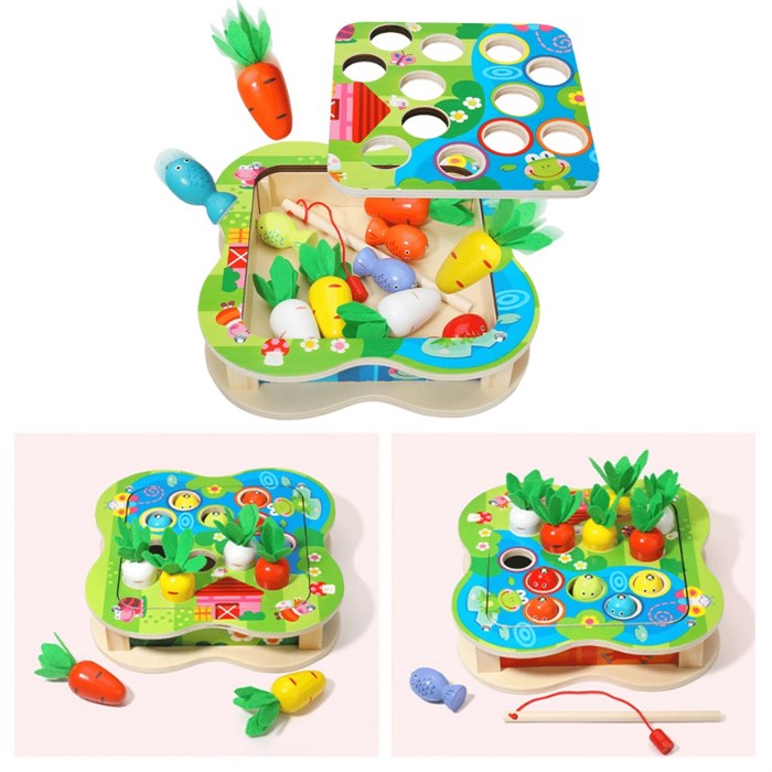 Развивающая игра Сортер Морковка и рыбалка JHTOY-554 ZT-SO-001708 - фото 3024