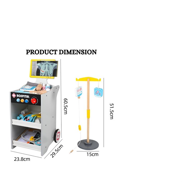 Игровой набор Доктора стол-тележка MMM-960 ZT-PR-001474 - фото 3448