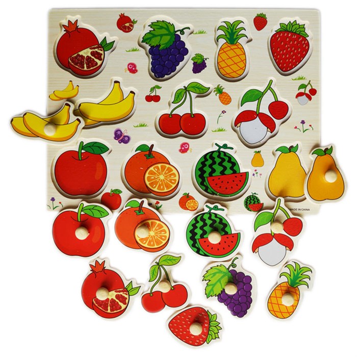 Вкладыш деревянный "Фрукты" A-3016 ZT-VK-001282