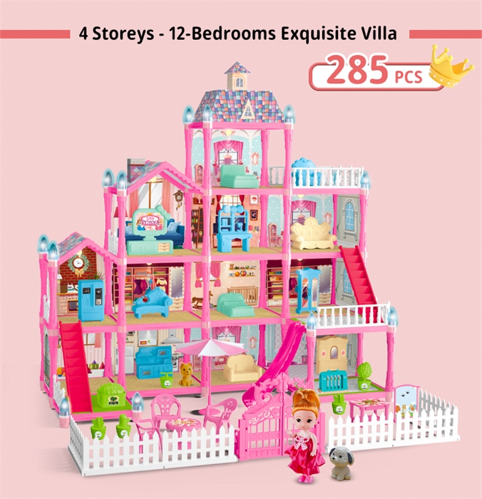 Кукольный домик Барби из 13 комнат 285 дет 636-7 636-7