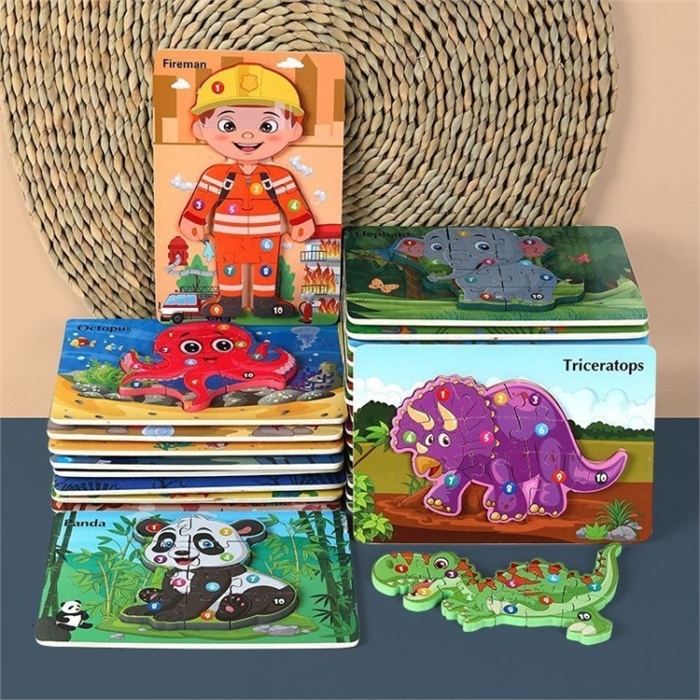 Деревянный пазл с цифрами ZT-PZ-002781