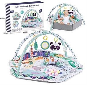 Развивающий игровой коврик для новорожденного с дугами и игрушками ZT-SE-004976