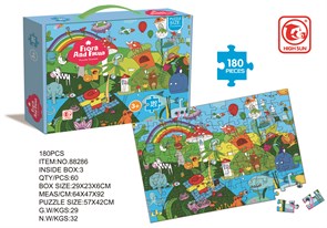 Пазл 180 элементов Flora and Fauna 88286 ZT-PA-001420