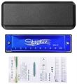 Губная гармошка металлическая (синяя) ZT-MR-002522-Г
