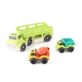 Машина автовоз с машинами спецтехники Green ZT-TA-005411