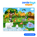 Пазл напольные 35 элементов Zoo animals 88130з ZT-RI-005499