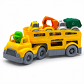 Машина автовоз с машинами спецтехники Yellow ZT-TA-005409