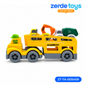 Машина автовоз с машинами спецтехники Yellow ZT-TA-005409