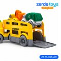 Машина автовоз с машинами спецтехники Yellow ZT-TA-005409