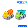 Машина автовоз с машинами спецтехники Green ZT-TA-005411