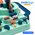 Игровой набор Гоночный трек, Трасса с препятствиями Зеленый ZT-TA-002454