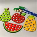 Шнуровка. Арбуз, Груша, Ананас, Яблоко ZT-MR-002184